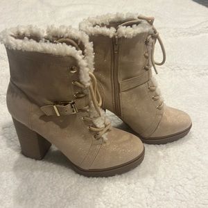 Express Boots Size 10.  Runs Small